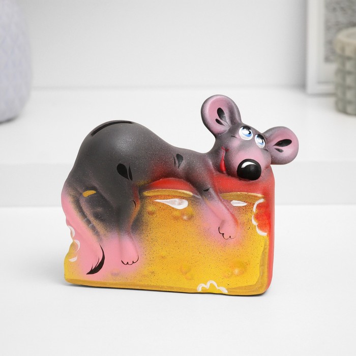 Копилка "Мышь на сыре"