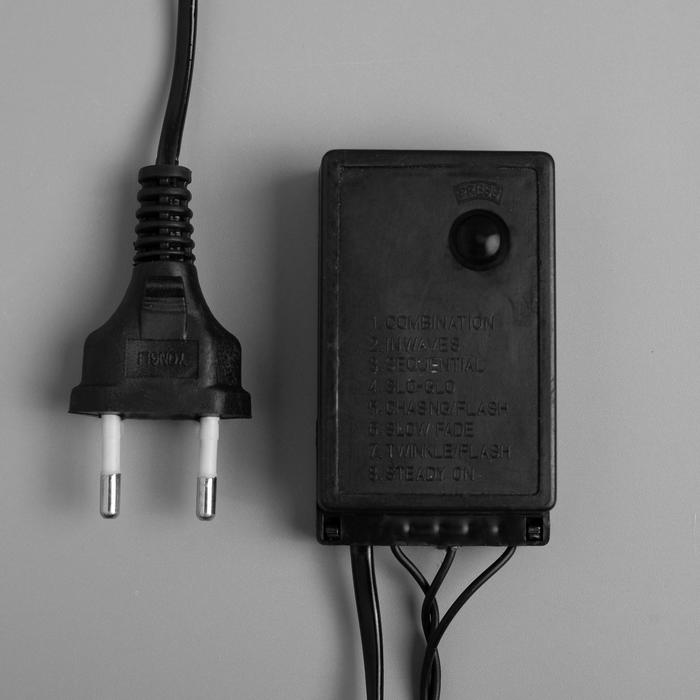 НИТЬ, улич. с насад. "Шарики d=1,5 см" 20 м, Н.Т. LED-200 контр. 8р. РОЗОВЫЙ