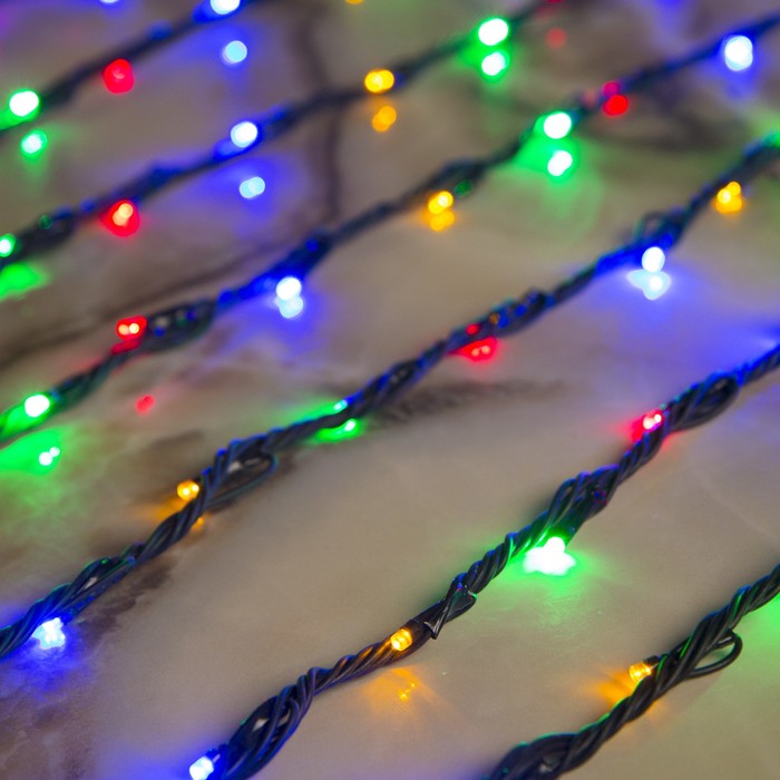 Гирлянда "Дождь" улич. Ш:2 м, В:6 м, Н.Т. LED-1500-220V, контр. 8 р, МУЛЬТИ