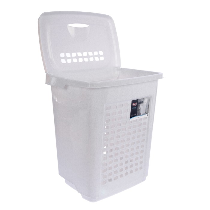 Корзина для белья 65 л "Пастель", цвет МИКС