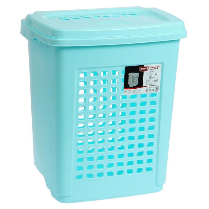 Корзина для белья 65 л "Пастель", цвет МИКС