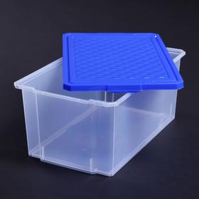

Ящик для хранения с крышкой BranQ Optima, 12 л, 40,3×25,1×18 см, цвет МИКС
