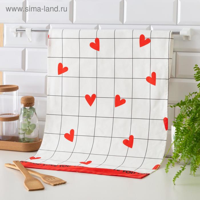 

Полотенце "Этель" Love is 40х73см, 100% хлопок, саржа 190 г/м2