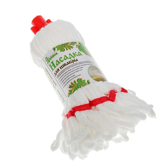 Насадка для швабры веревочная, микрофибра 150 гр, цвет МИКС