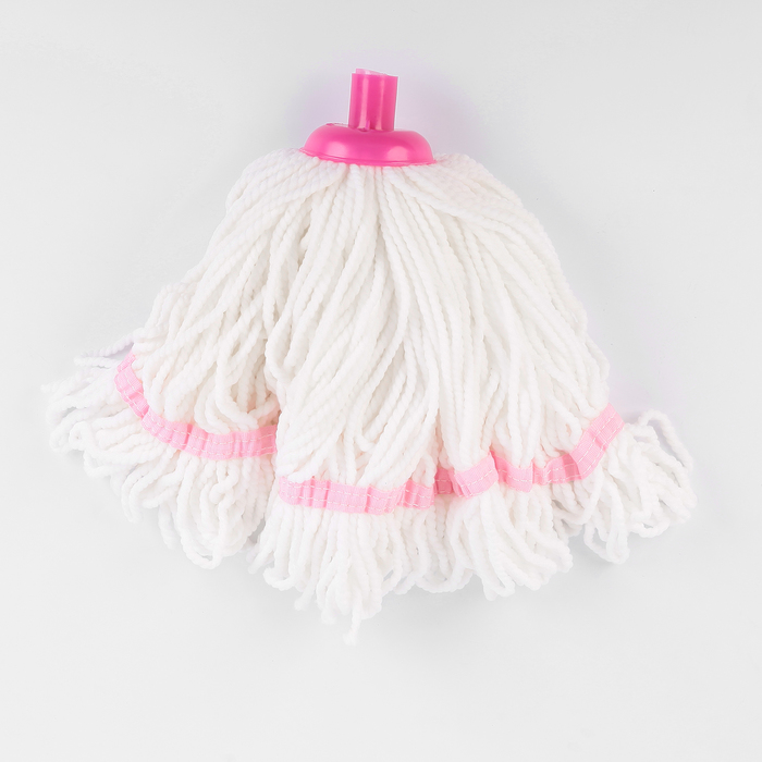 Насадка для швабры веревочная, микрофибра 150 гр, цвет МИКС