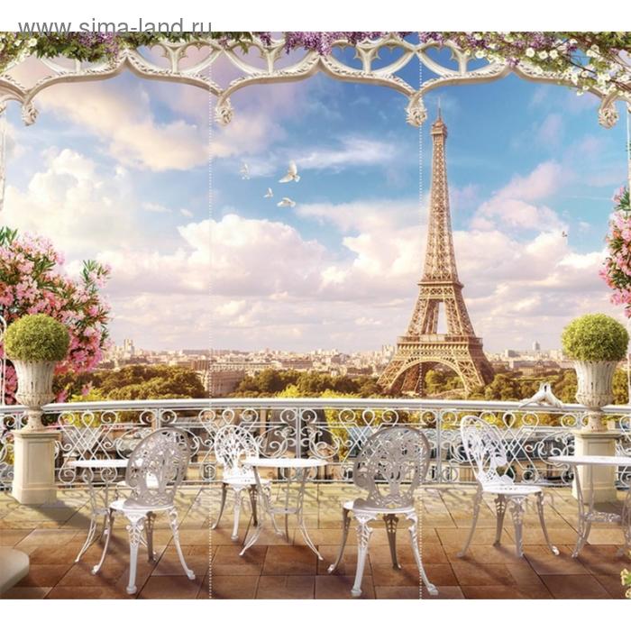 Фотообои флизелиновые 3D Flizetto Парижский дворик 300х270