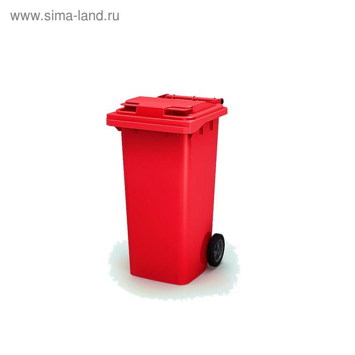 

Передвижной мусорный контейнер 120л., МКА-120, 93,7х55,5х48см, красный