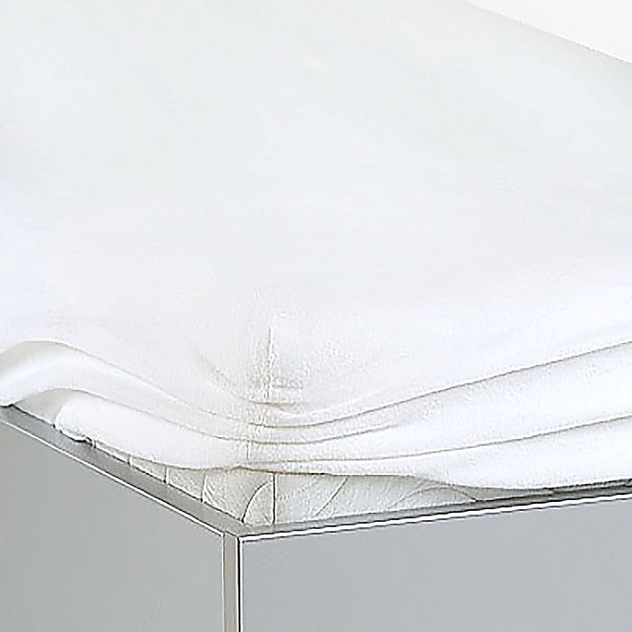 Наматрасник натяжной Caress белый (махра), размер 160х200х30 см
