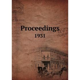 

Книга Proceedings. 1931