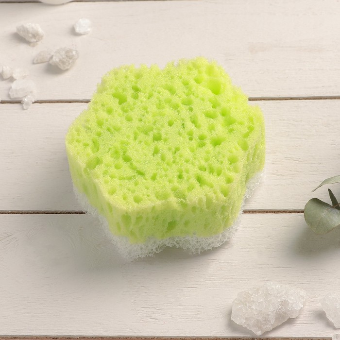 Губка банная "Роскошь" массажная, цвет МИКС