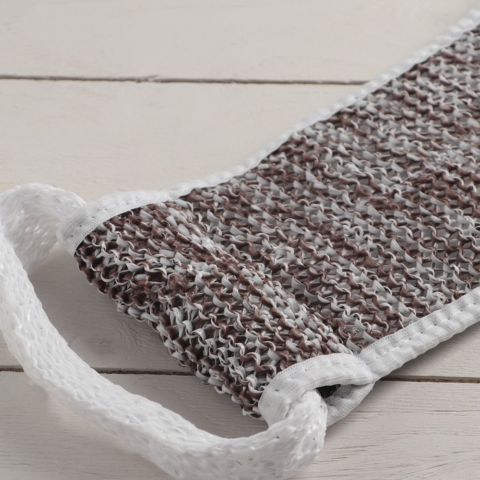 Мочалка банная "Российская", цвет МИКС