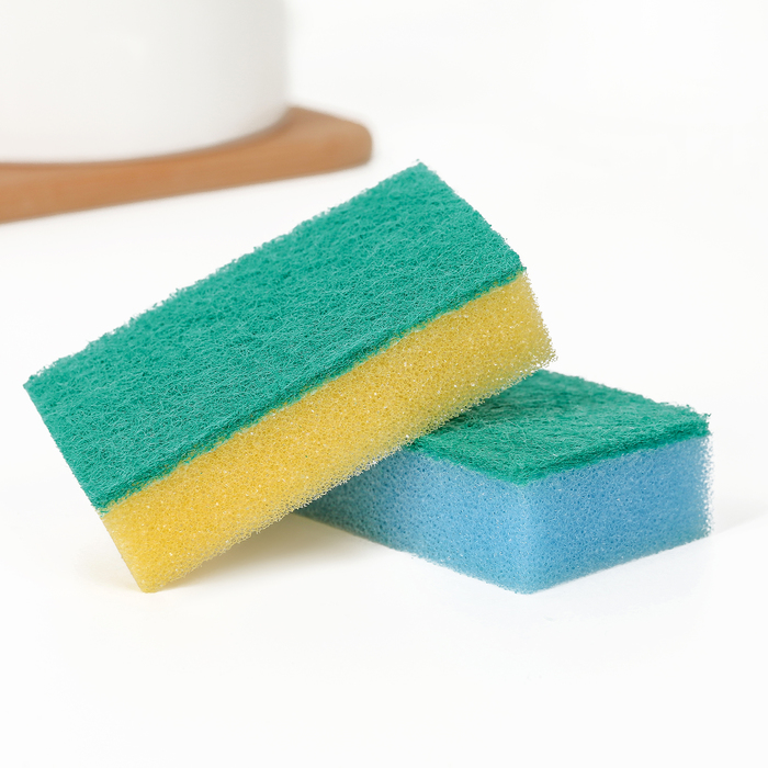 Набор губок бытовых 5 шт "Мини", с чистящим слоем
