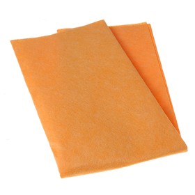 Салфетка бытовая для пола «Универсальная», 50×60 см, вискоза, цвет оранжевый
