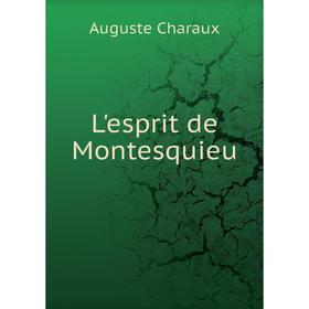 

Книга L'esprit de Montesquieu