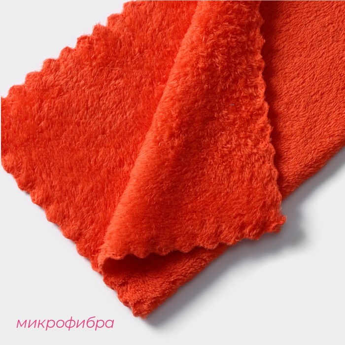 Салфетка для уборки супервпитывающая, 30х30 см, цвет МИКС