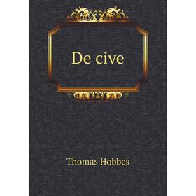 

Книга De cive. Hobbes Thomas