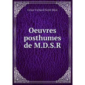 

Книга Oeuvres posthumes de MDSR