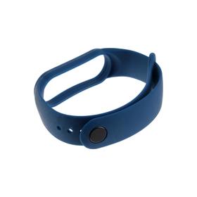 

Ремешок силиконовый Krutoff, для Xiaomi Mi Band 5, тёмно-синий