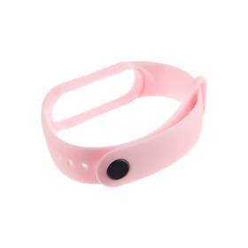 

Ремешок силиконовый Krutoff, для Xiaomi Mi Band 5/6, розовый