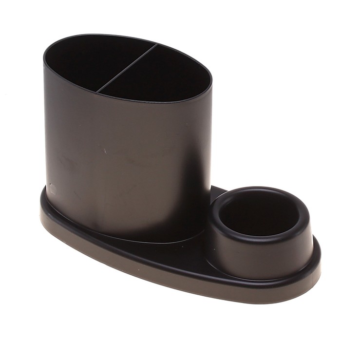 Настольная подставка-органайзер "Эллипс", чёрный