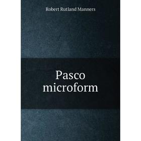 

Книга Pasco microform