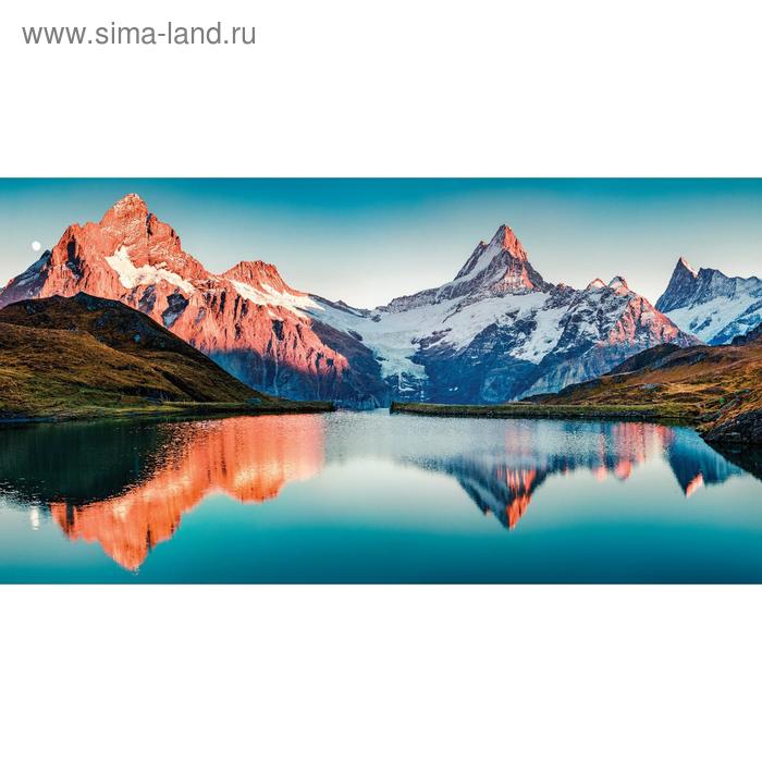 Фотосетка, 300 × 158 см, с фотопечатью, люверсы шаг 1 м, «Горное озеро», Greengo