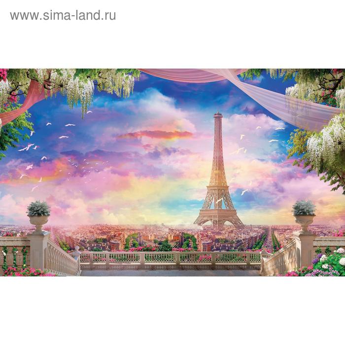 

Фотосетка, 250 × 158 см, с фотопечатью, люверсы шаг 1 м, «Вид на Париж», Greengo