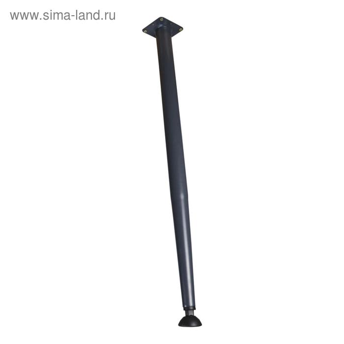 

Опора для стола с шарнирным подпятником Канзас, дл 710,d40/22мм,крепление под углом,Черный м