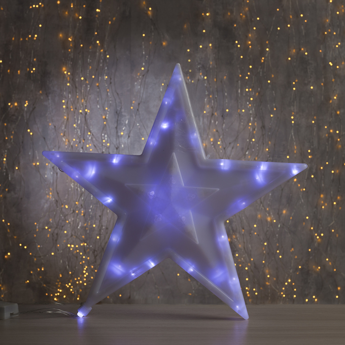 Фигура "Звезда" d-40 см, , 30 LED, 220V, контрол. 8р. БЕЛЫЙ