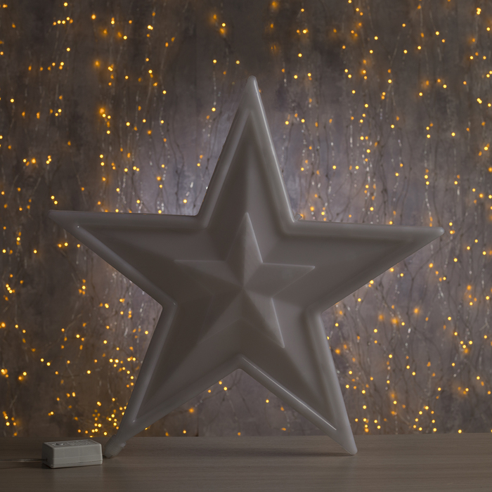 Фигура "Звезда" d-40 см, , 30 LED, 220V, контрол. 8р. КРАСНЫЙ 676360