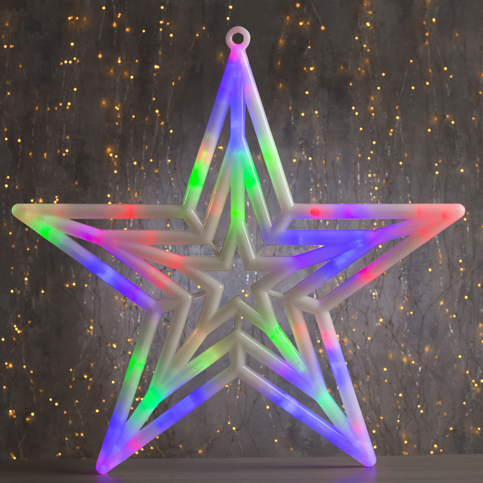 Фигура "Звезда" d-60 см, , 30 LED, 220V, контрол. 8р. МУЛЬТИ