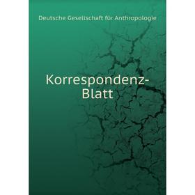 

Книга Korrespondenz-Blatt