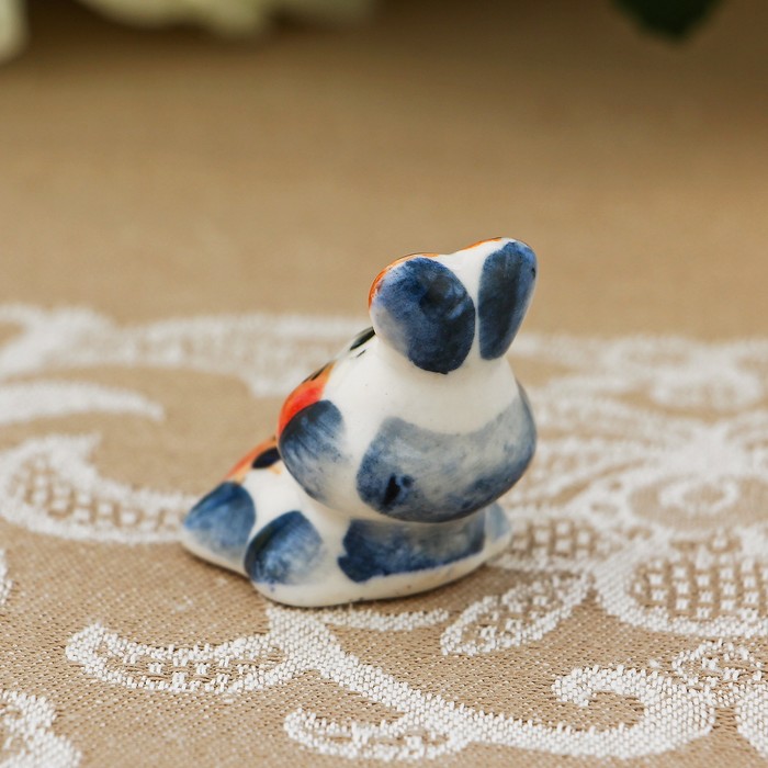 Сувенир «Заяц пузо», гжель, цвет