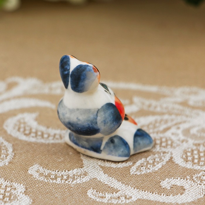 Сувенир «Заяц пузо», гжель, цвет