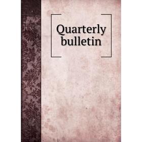 

Книга Quarterly bulletin