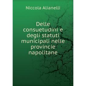 

Книга Delle consuetudini e degli statuti municipali nelle provincie napolitane. Niccola Alianelli