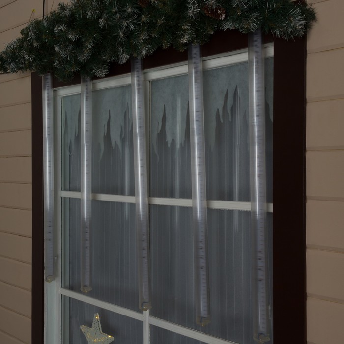 Светодиодная сосулька "Кольца", 1 м. LED-72-220V МУЛЬТИ