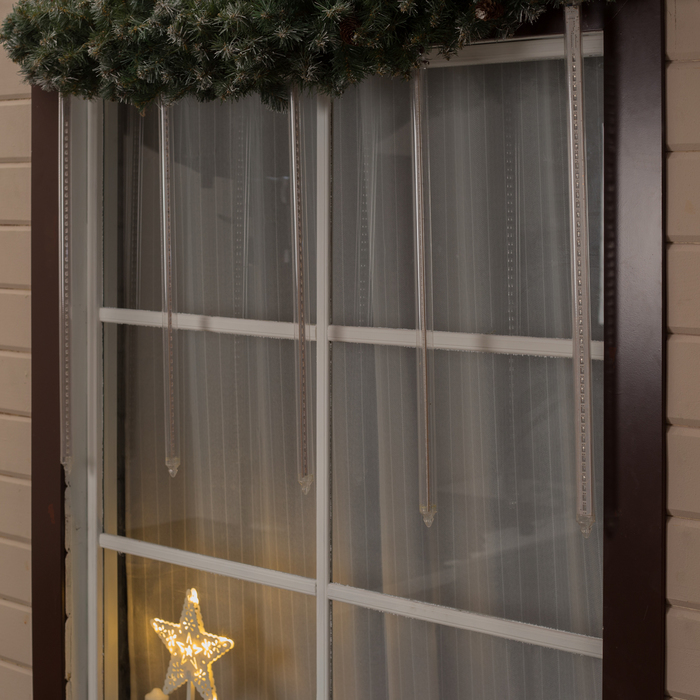 Светодиодная сосулька "Тающая", 0,8 м. d=2 см. УМС-вилка LED-48-220V МУЛЬТИ