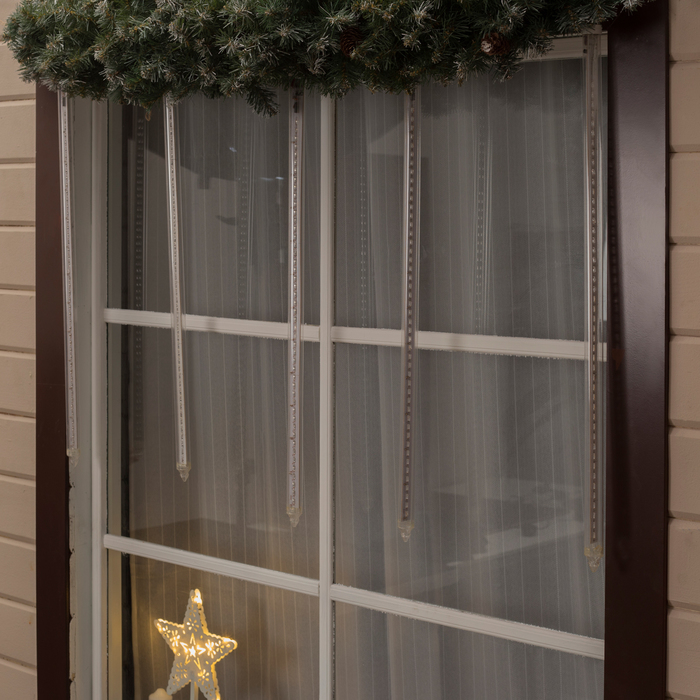 Светодиодная сосулька "Тающая", 0,8 м. d=2 см. УМС-вилка LED-48-220V КРАСНЫЙ