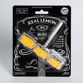 

Освежитель для туалета 4в1 Real lemon, запах успеха