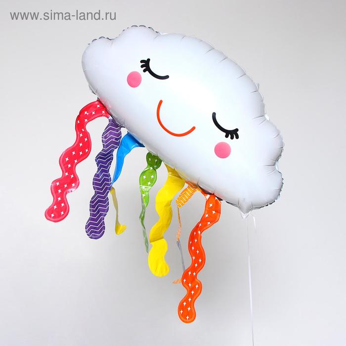 Шар фольгированный 24 «Облако с дождиком», фигура шар фольгированный 24 спортивные кеды фигура