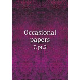 

Книга Occasional Paper s 7, pt2