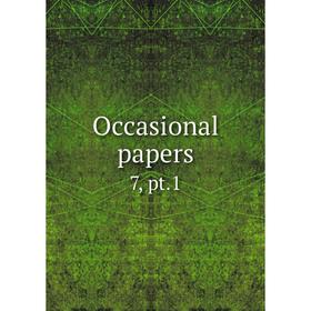 

Книга Occasional Paper s 7, pt1
