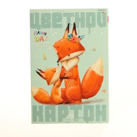 

Картон цветной А4, 10 листoв, 10 цветов "Мультики", 200г/м2, немелованный, 4 вида МИКС