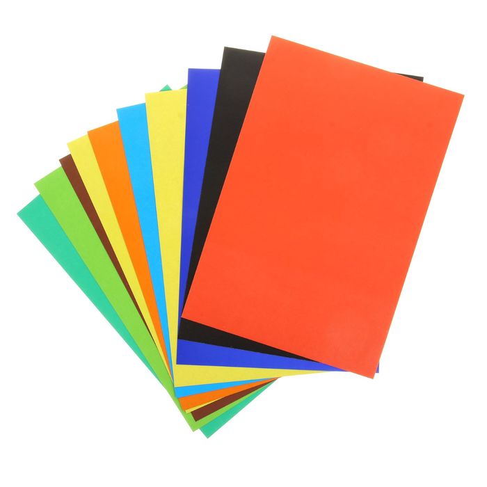 Картон цветной А4, 10 листов, 10 цветов "Дисней", 200г/м2, МИКС