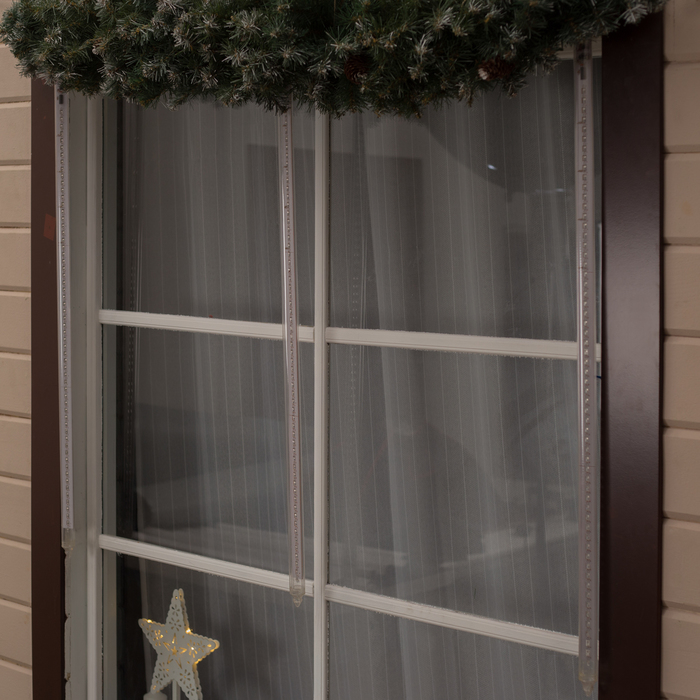 Светодиодная сосулька "Тающая" 1 м, d=3см. УМС-вилка LED-60-220V КРАСНЫЙ