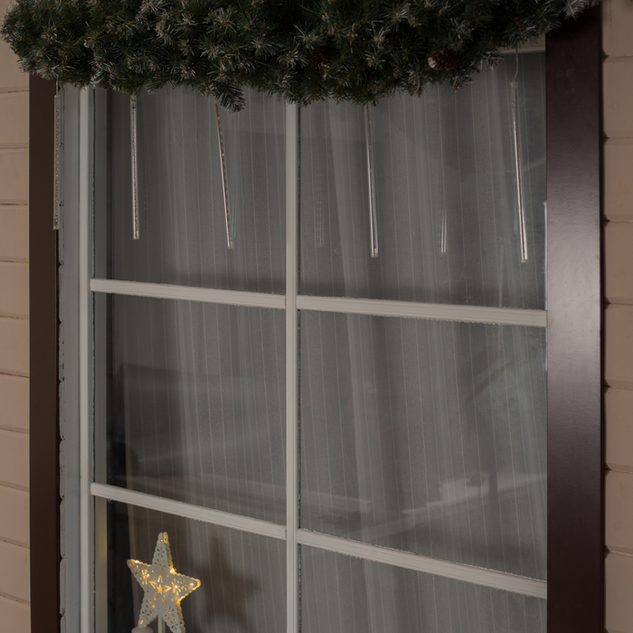 Светодиодная сосулька "Тающая" 0,3 м, d=2 см. УМС-вилка LED-18-220V КРАСНЫЙ