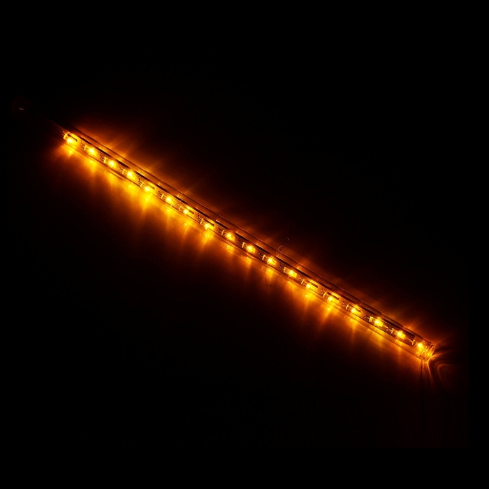 Светодиодная сосулька "Тающая" 0,3 м, d=2 см. УМС-вилка LED-18-220V ЖЕЛТЫЙ