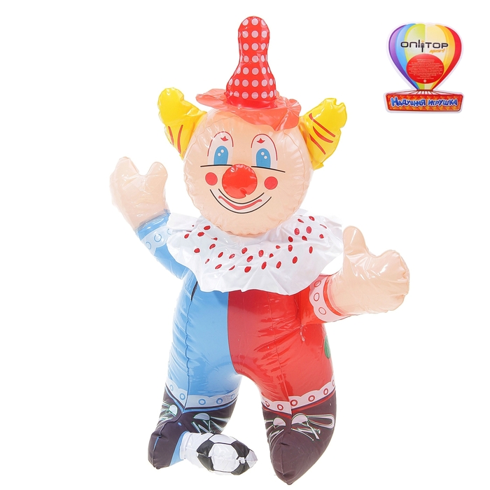 Надувная игрушка со звуком "Клоун", 40 см