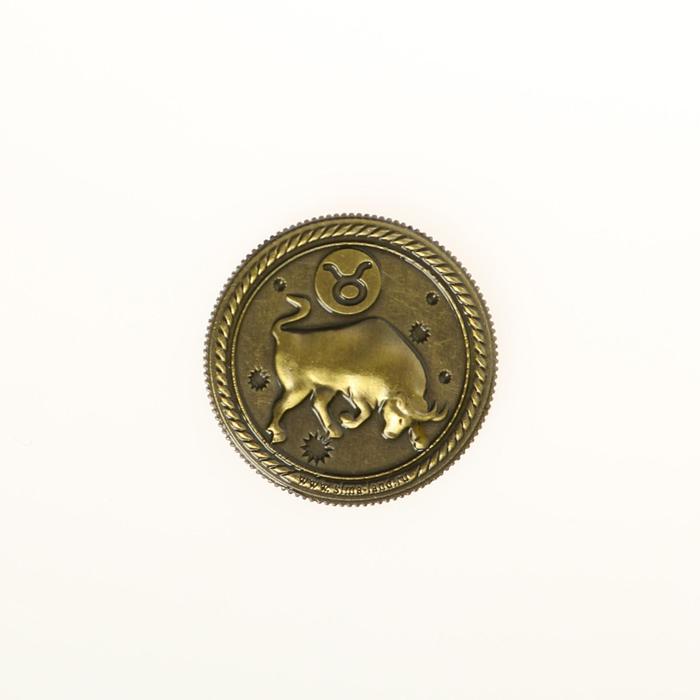 Монета знак зодиака «Телец», d=2,5 см